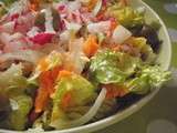 Salade fraicheur radis carotte