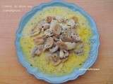 Emincé de dinde aux champignons