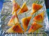Feuilles de brick au chorizo et mozzarella