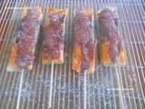 Feuilletés en brochettes choco-banane