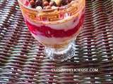 Mousse framboise-chocolat coulant