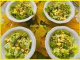 Salade verte aux pommes