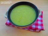 Soupe de pommes de terre,poireaux et petits pois