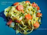 Tagliatelles aux petits légumes