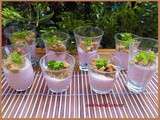 Verrine au radis & aubergine