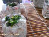 Verrine parmesan et macédoine