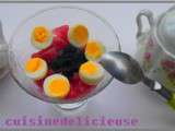 Verrine saumon & oeufs de caille