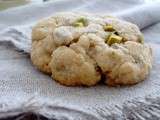 Cookies aux pistaches, orange confite et cannelle