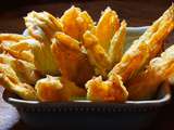 Fleurs de courgettes en tempura