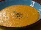 Soupe de carotte et topinambour au gingembre