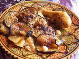Tajine aubergines pomme de terre poulet