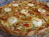 Tarte courgettes tomates et chèvre frais