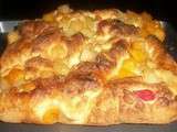 Chelsea buns en salade de fruits