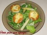 Petits flans aux asperges et au crabe