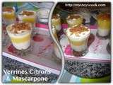 Verrines aux 2 citrons & mascarpone