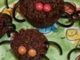 Muffins araignées d'Halloween