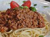 Spaghettis à la bolognaise au cookeo