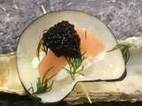 Bouchées de radis noir au saumon