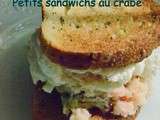 Petits sandwichs au crabe