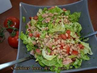 Salade fraîcheur de haricots blancs