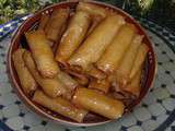Briouats au miel et aux amandes