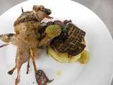 Brochettes de caille aux raisins