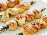 Brochettes de noix de saint jacques