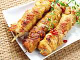 Brochettes de poulet à l’indienne