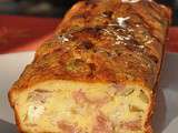 Cake au jambon cru et au olives vertes