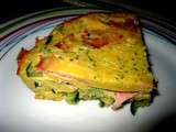 Clafoutis jambon – courgettes
