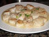 Coquille saint jacques au champagne