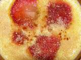 Crème brûlée aux fraises