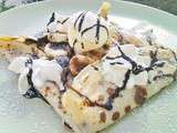 Crêpes à la noix de coco et à la banane