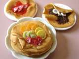 Crêpes garnies de fruits