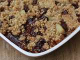 Crumble poire chocolat