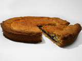 Gâteau basque aux cerises noires
