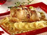 Lapin au vermouth et aux olives