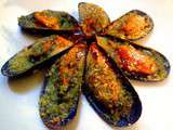 Moules gratinées