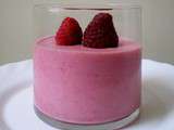 Mousse aux framboises