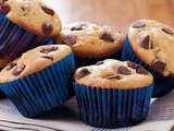 Muffins aux Grains de Chocolat et Beurre d’Arachides