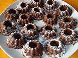 Petits kouglofs châtaigne et chocolat