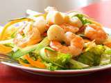 Salade de crevettes et de coquilles saint jacques