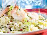 Salade de farfalles aux crevettes