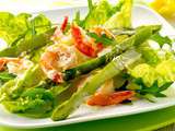 Salade de scampi et de pamplemousses