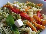 Salade tricolore aux deux poivrons