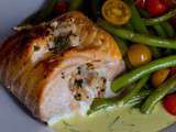 Saumon farci aux crevettes
