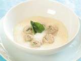 Soupe de boulettes d’agneau à la menthe