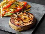Steaks de thon aux oignons