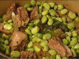 Tajine d’agneau aux artichauts et aux fèves