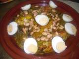 Tajine d’agneau aux oeufs durs et aux amandes